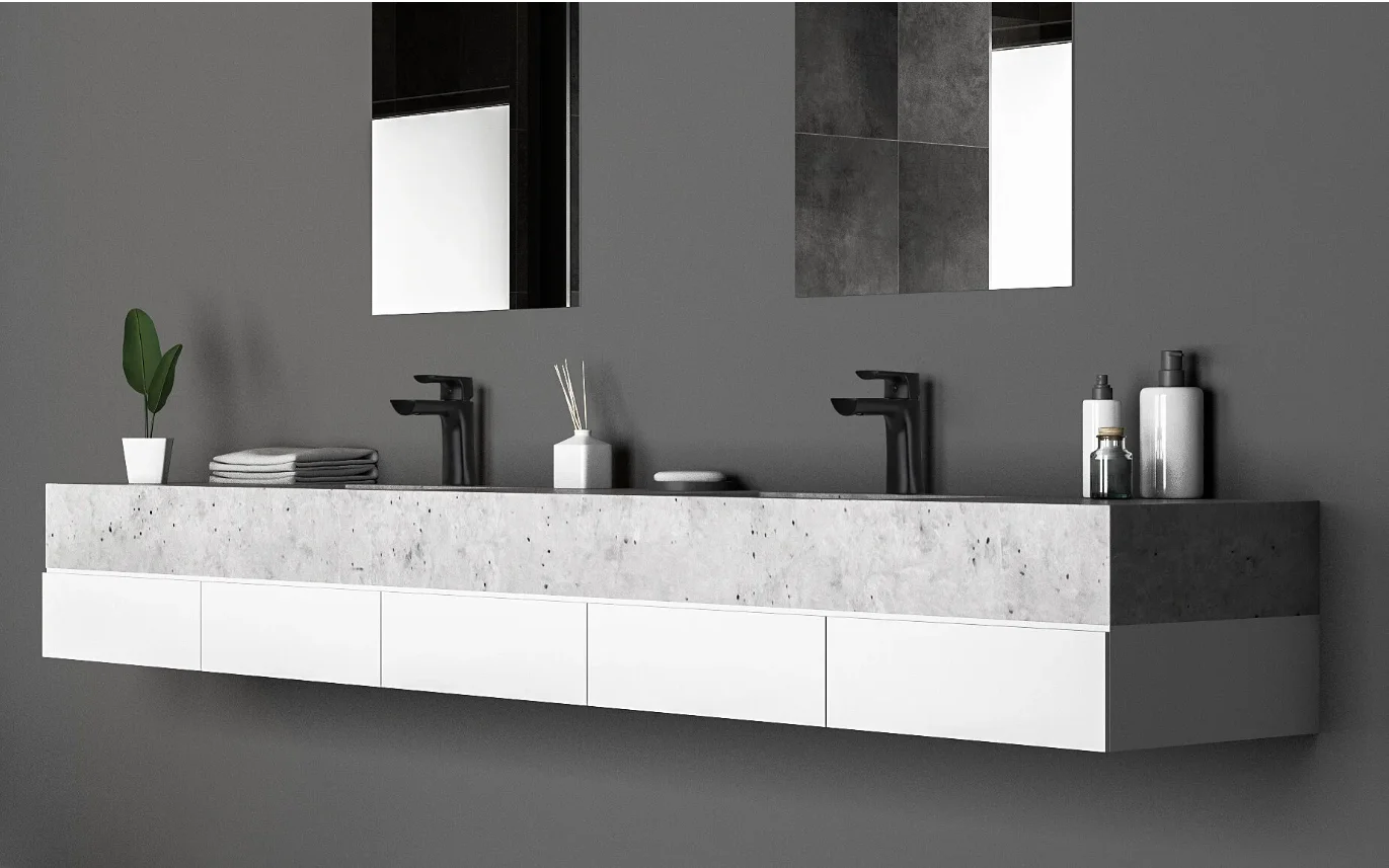 Смеситель Lemark Ursus LM7206BL, для раковины, монолитный