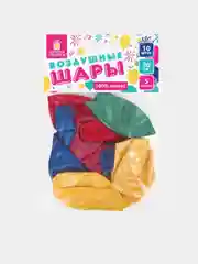 Шар Воздушный металлик, 25/30 см, 10/50 штук
