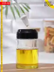 Баночка стеклянная для масла с кисточкой с ложкой для специй