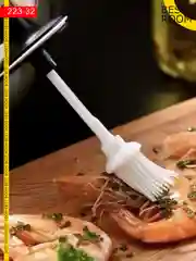 Баночка стеклянная для масла с кисточкой с ложкой для специй