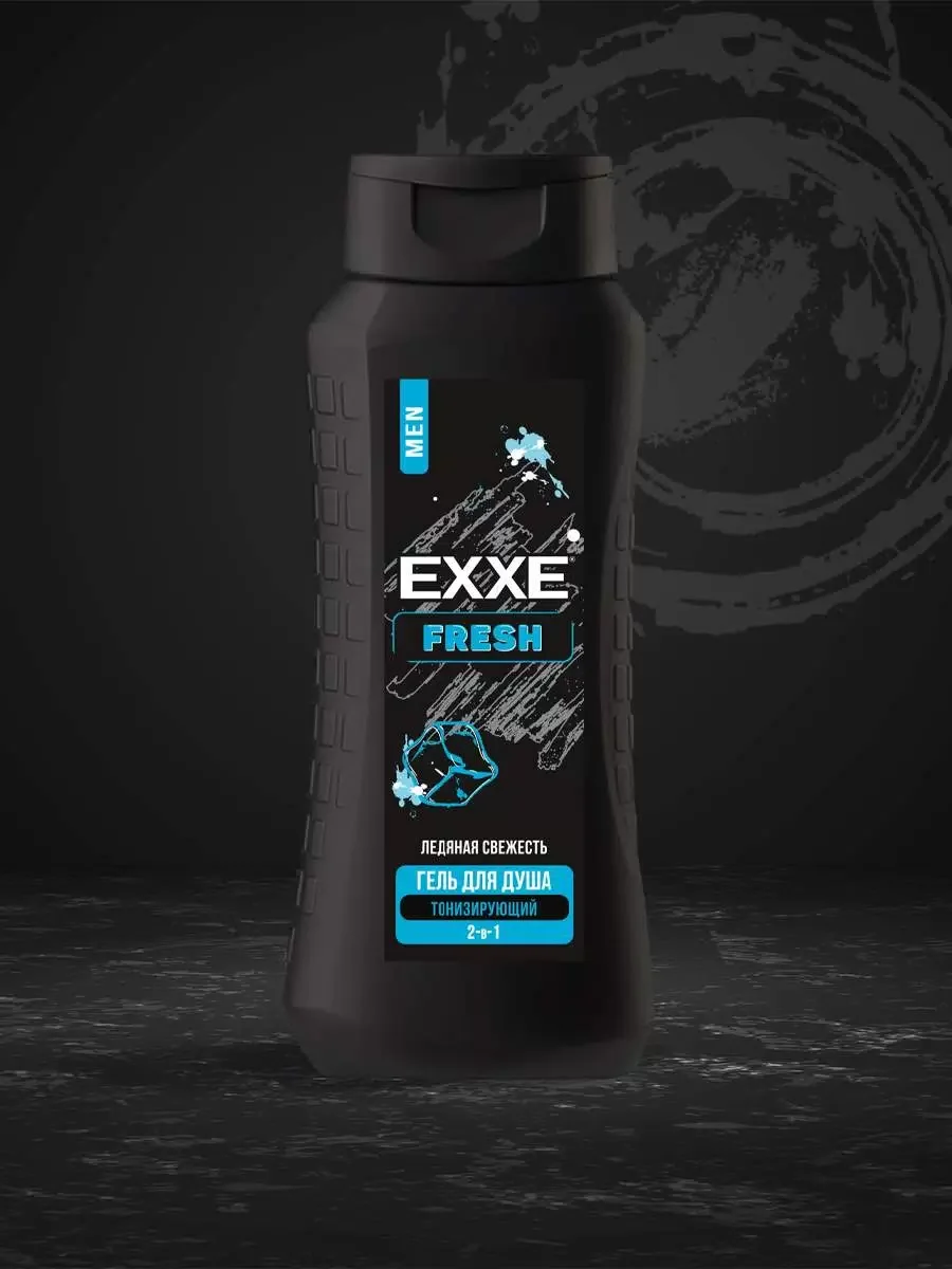 Гель для душа мужской 2 в 1 Exxe Men Fresh 400мл/Подарок мужчине на новый год/23 февраля