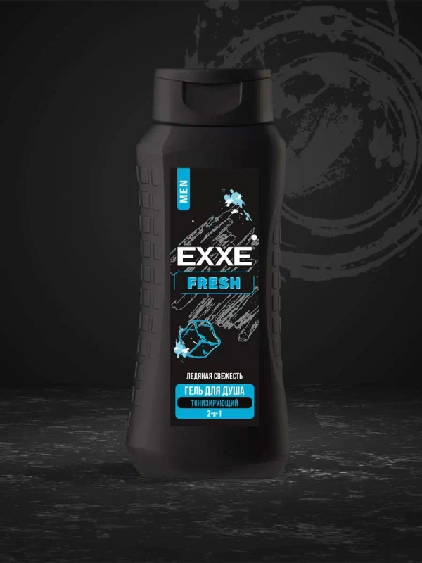 Гель для душа мужской 2 в 1 Exxe Men Fresh 400мл/Подарок мужчине на новый год/23 февраля