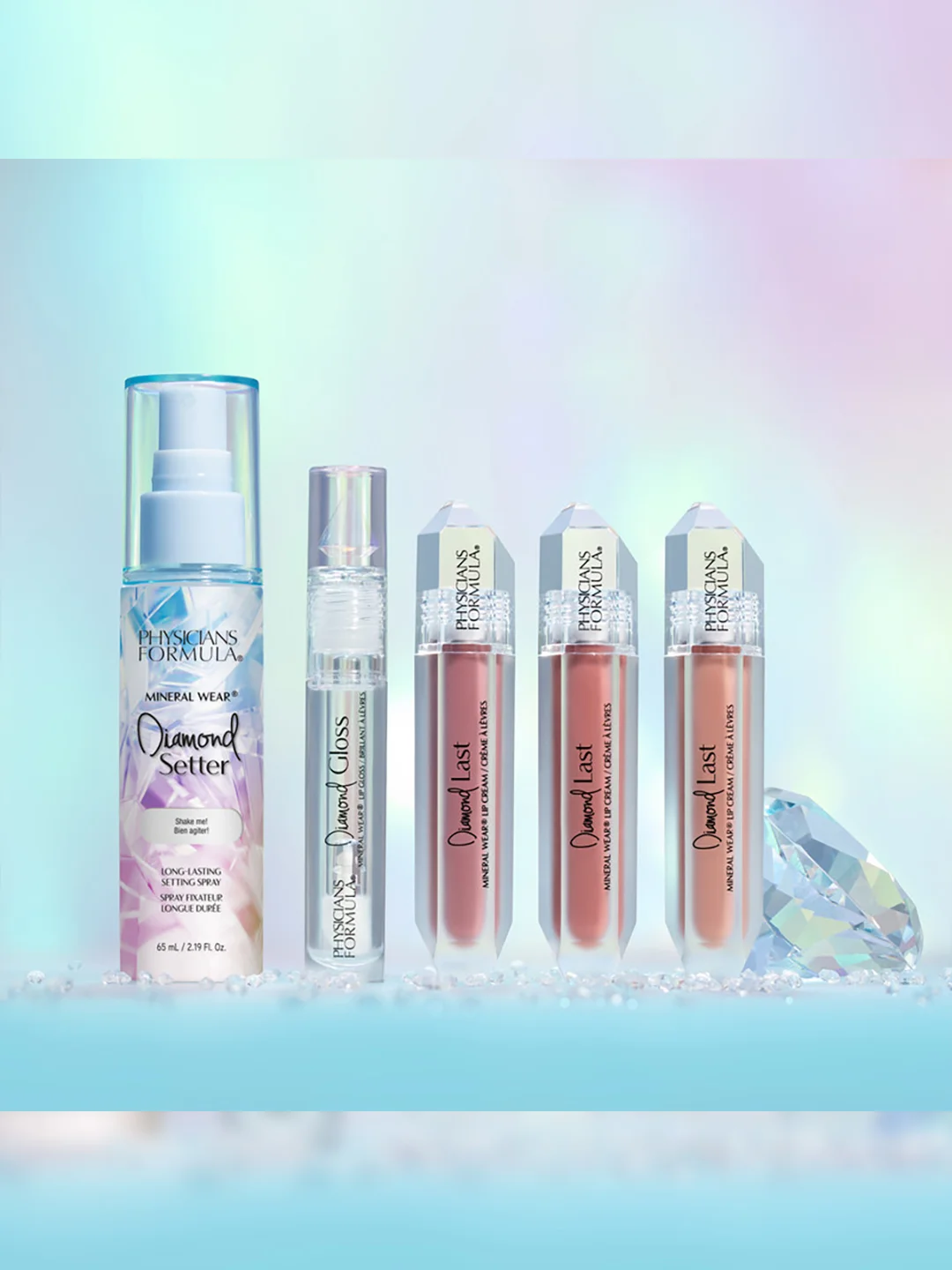 PHYSICIANS FORMULA Блеск для губ Mineral Wear® Diamond Gloss, тон: прозрачный, 4,6мл