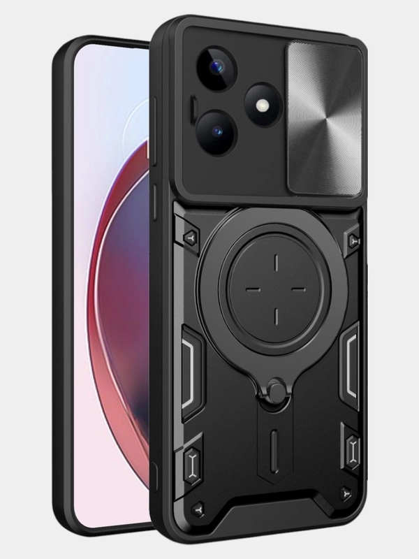 Чехол противоударный ring с защитой камеры для Realme C51, Realme C53 и Realme Note 50