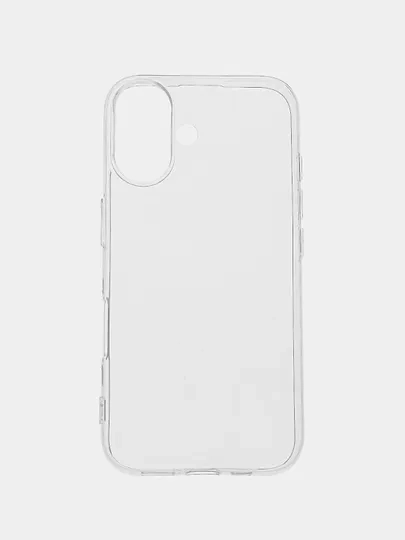 Силиконовый чехол на Apple iPhone 16 / Айфон 16 прозрачный, с принтом, защита камеры