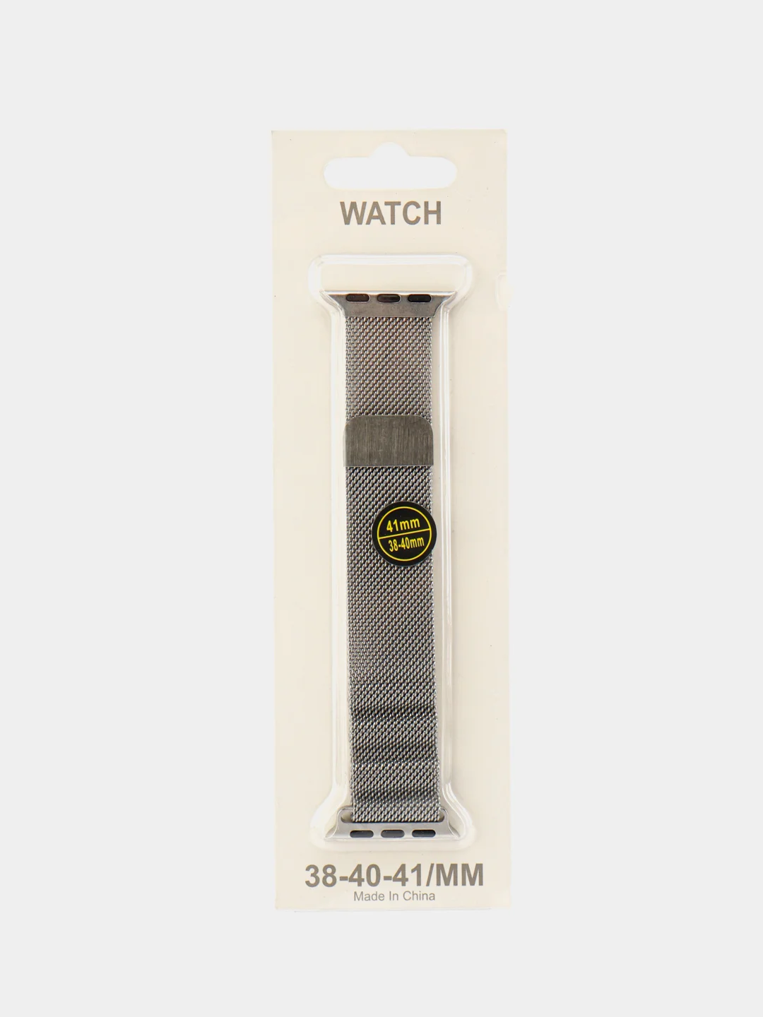 Серебряный ремешок Миланская петля  Apple Watch