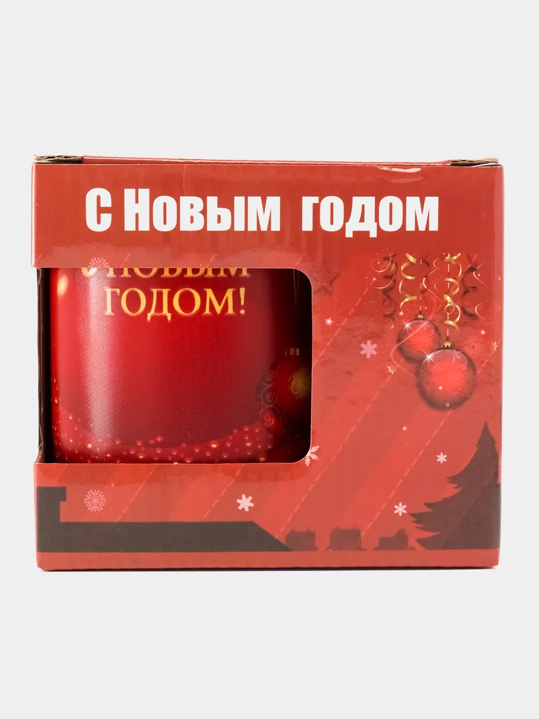 Алый кружка "Новогодняя кружка", 330 мл, 1 шт