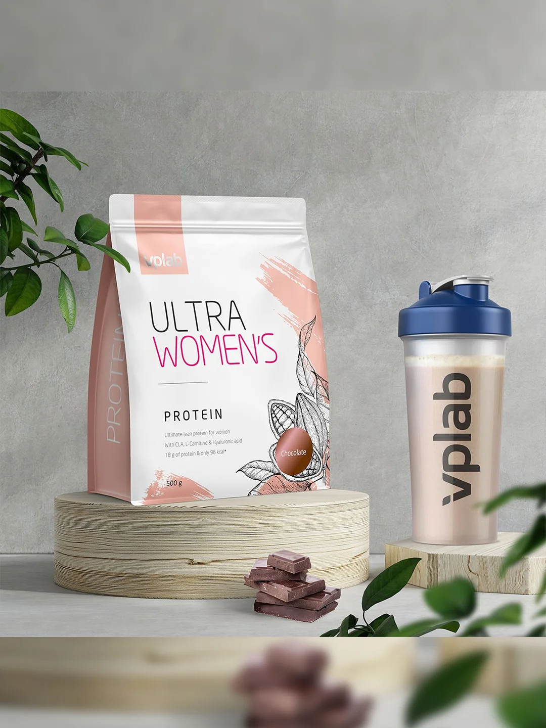 Vplab Ultra Womens Protein, Протеин сывороточный, порошок 500 г
