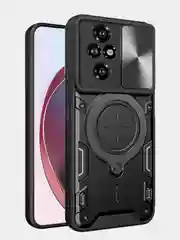 Черный чехол противоударный ring с защитой камеры для Honor 200