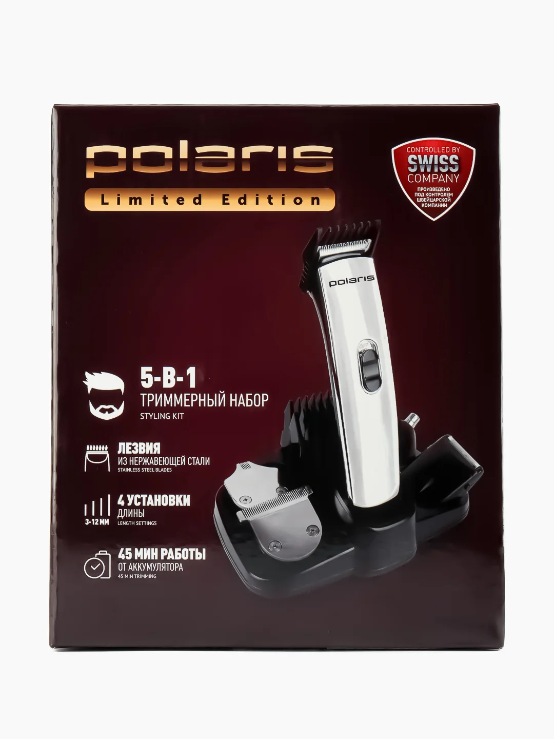Машинка для стрижки Polaris PHC 2302RC белый