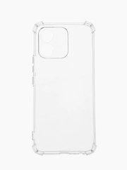 Чехол для Honor X5, Хонор X5, с усиленными углами и бортиком, силиконовый прозрачный