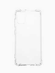 Чехол для Samsung Galaxy A41, Самсунг А41, с усиленными углами, прозрачный