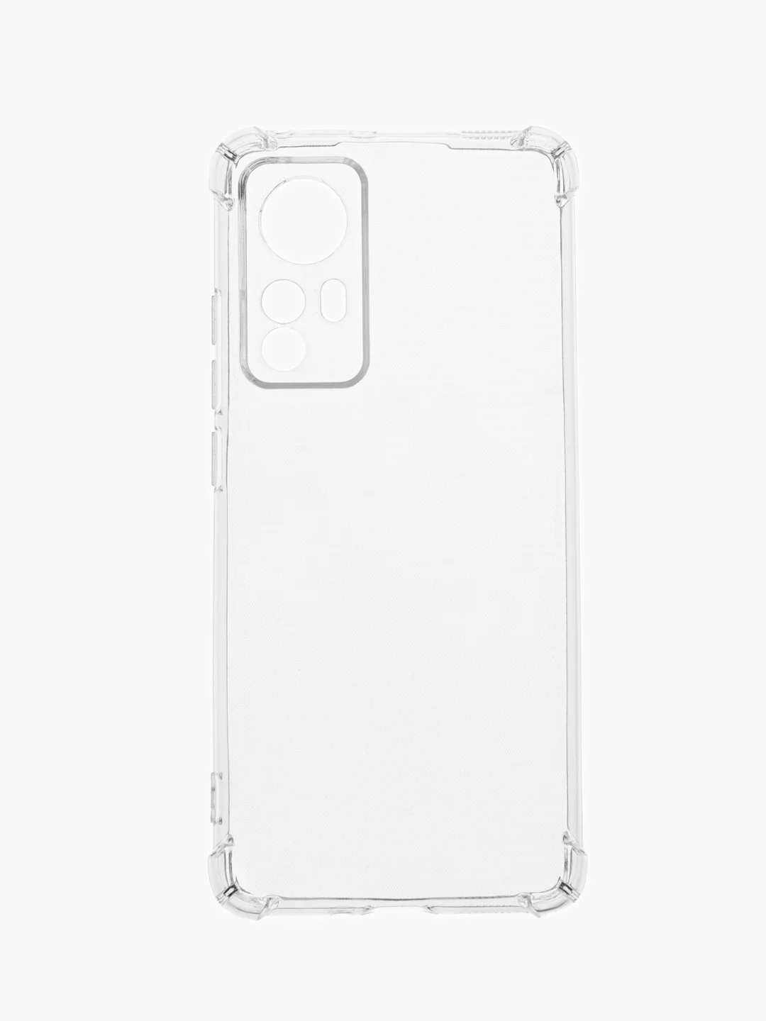 Чехол для Xiaomi 12 / 12X (2022), с усиленными углами, силиконовый, прозрачный