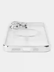 Серый металлик чехол на iPhone 14 Pro Max MagSafe беспроводная зарядка