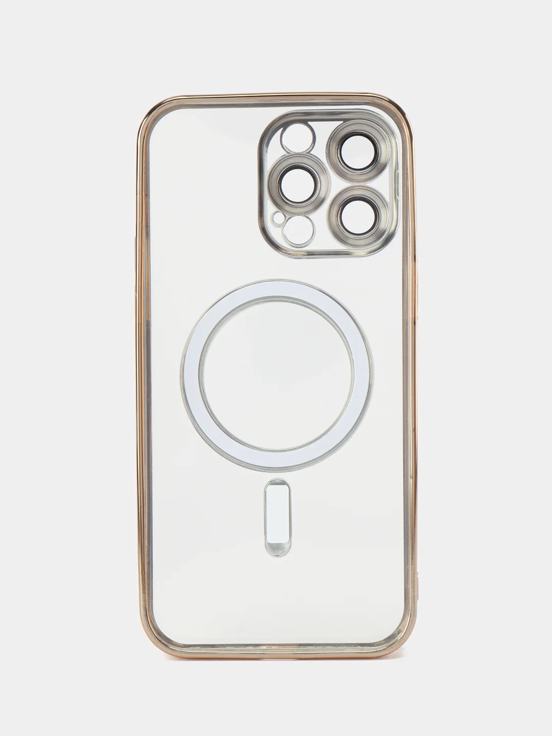 Золотой чехол на iPhone 14 Pro Max MagSafe беспроводная зарядка