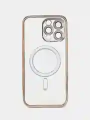 Золотой чехол на iPhone 14 Pro Max MagSafe беспроводная зарядка