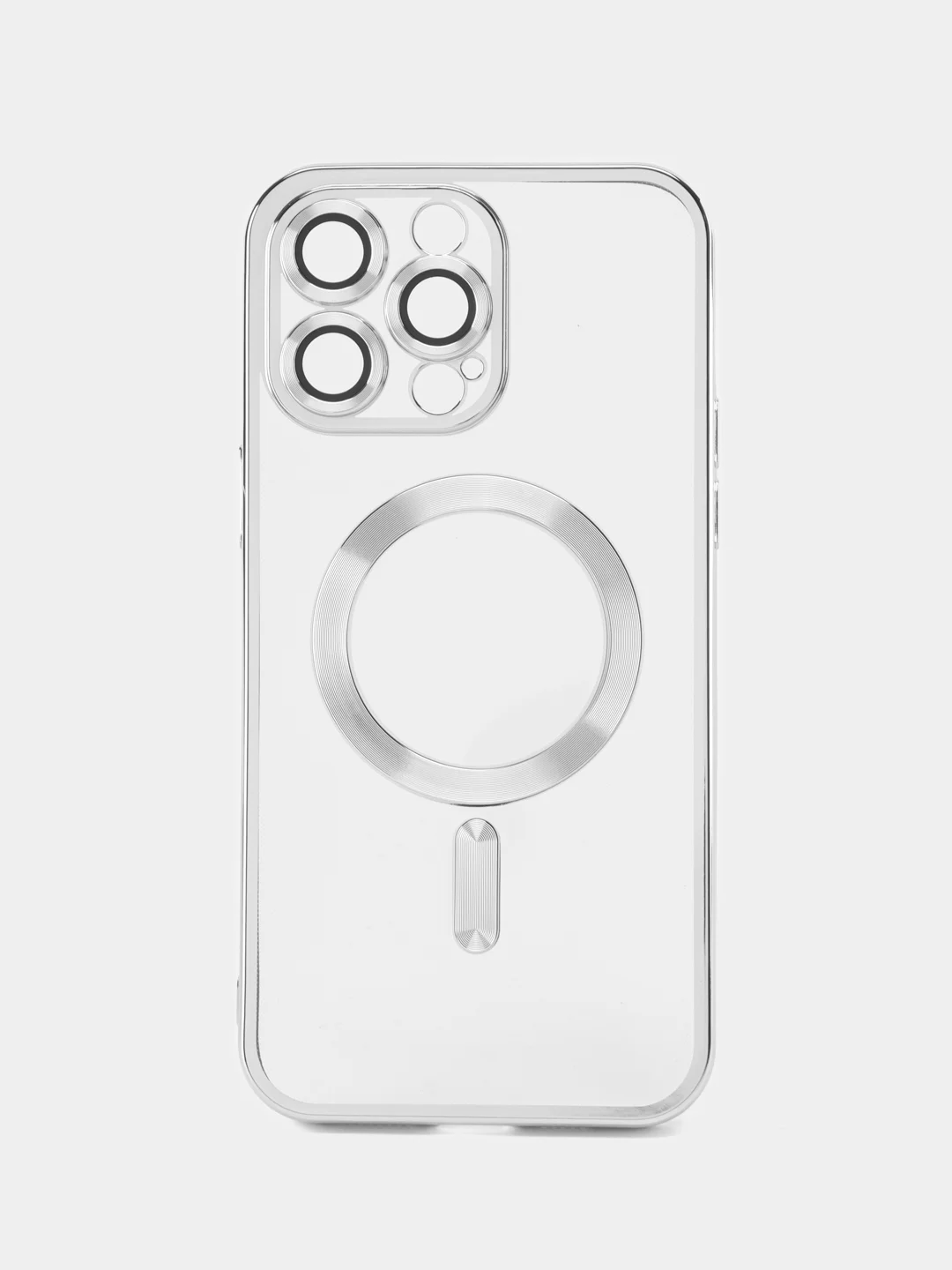 Серый металлик чехол на iPhone 14 Pro Max MagSafe беспроводная зарядка