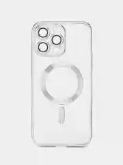 Серый металлик чехол на iPhone 14 Pro Max MagSafe беспроводная зарядка