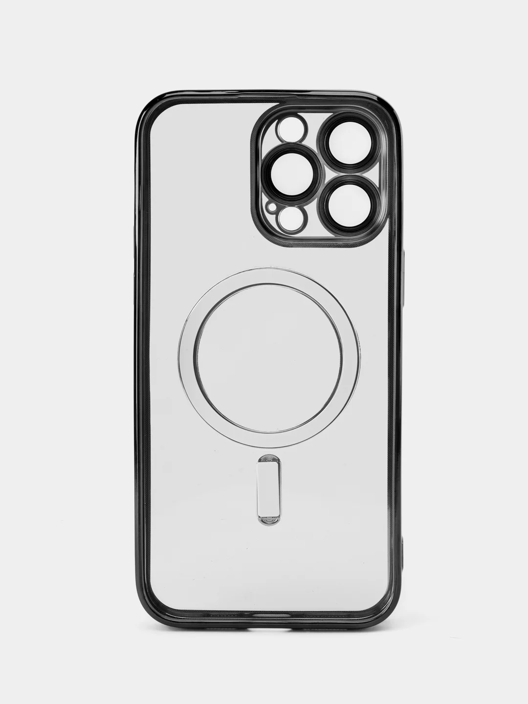 Черный чехол на iPhone 14 Pro Max MagSafe беспроводная зарядка