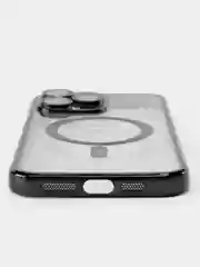 Черный чехол на iPhone 14 Pro Max MagSafe беспроводная зарядка