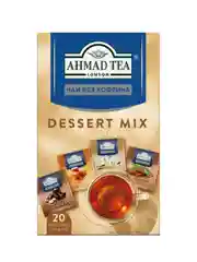 Чай "Ahmad Tea", Десертное ассорти чая без кофеина, 4 вкуса (20 пак),