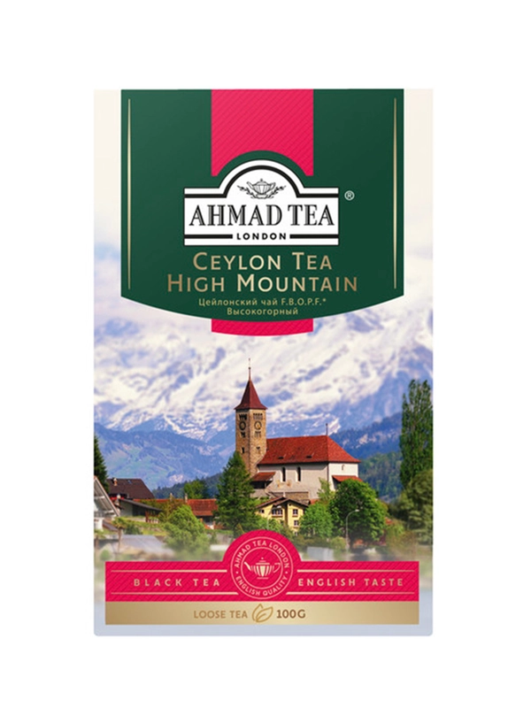 Чай "Ahmad Tea", Цейлонский F.B.O.P.F. Высокогорный, картон.коробка, 100г,