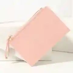 Розовый женский маленький кошелёк на замочке/картхолдер (место для карточек и мелочи)