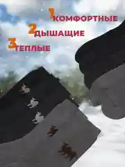 Набор термоносков, с верблюжьей шерстью, 10 пар