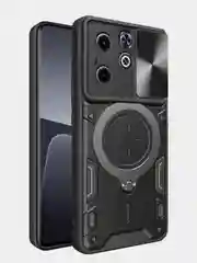 Черный противоударный чехол ring с защитой камеры Infinix HOT 40i и Infinix Smart 8