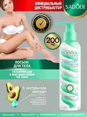 Бирюзовый лосьон для тела Sadoer увлажняющий и восстанавливающий