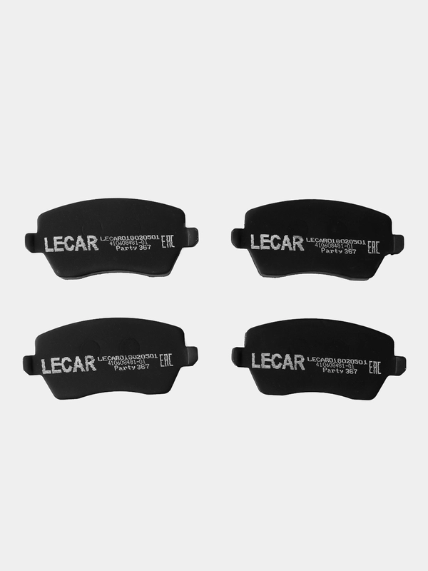 Колодки тормозные передние LADA Vesta, Largus, Duster, Almera арт. LECAR018020501