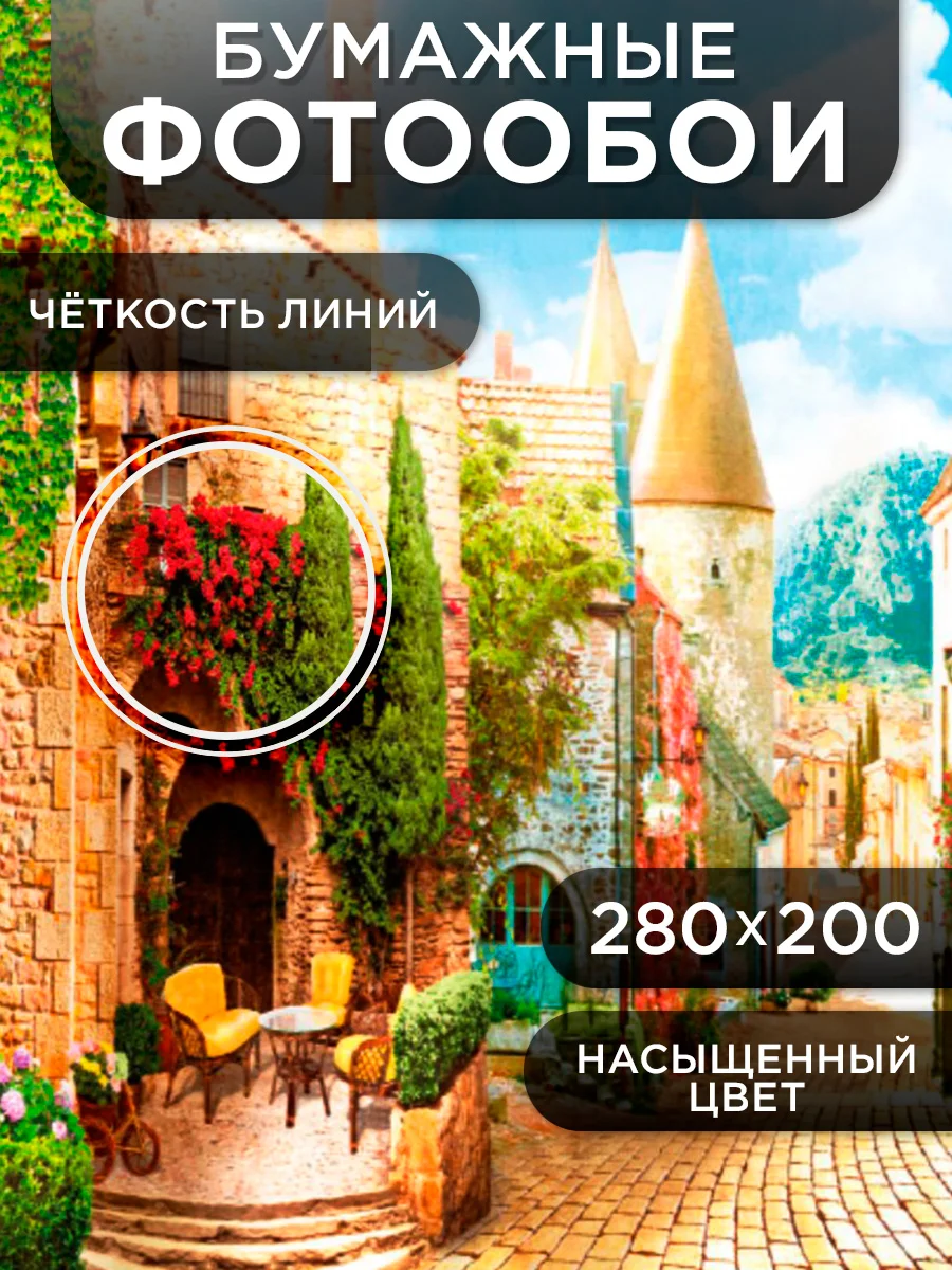 Фотообои бумажные Симфония "Европейские каникулы", 280х200 см