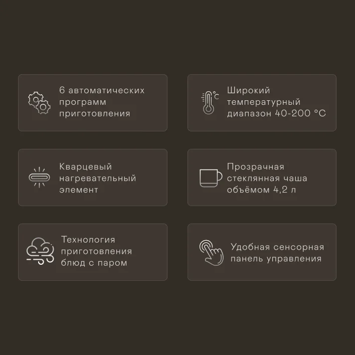 Аэрогриль с функцией подачи пара GARLYN AG-2000 Pro