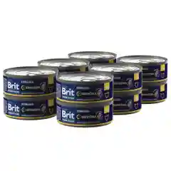 Корм влажный Brit Premium, для стерилизованных кошек, с мясом перепёлки, 100 г *12шт