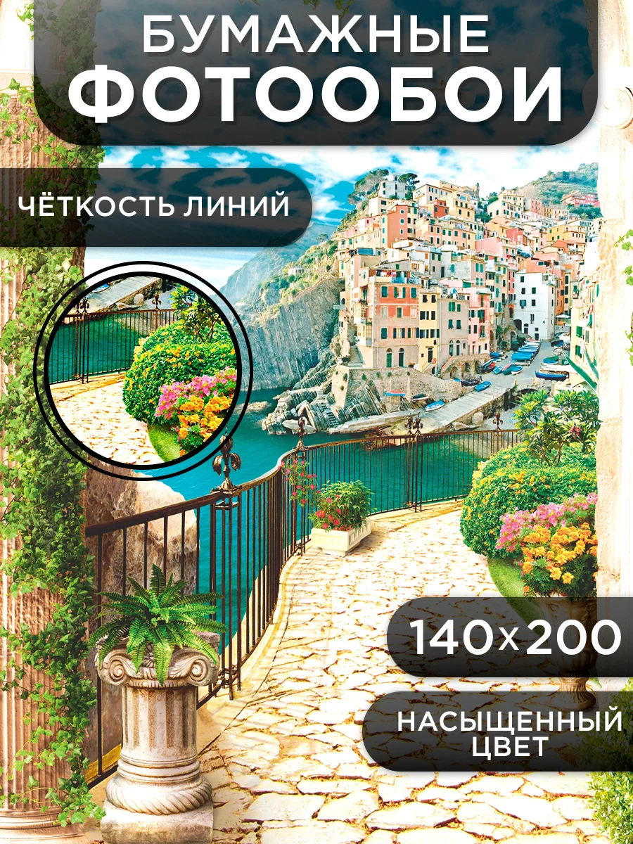 Фотообои бумажные Симфония "Городские пейзажи", 200х140 см