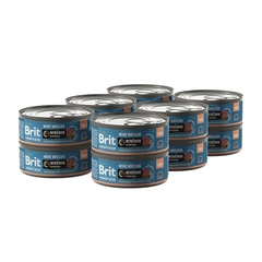 Корм влажный Brit Premium для собак мелких пород, ягненок и гречка, 100г *12шт
