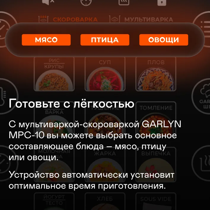 Мультиварка-скороварка GARLYN MPC-10