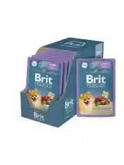 Корм влажный Brit Premium для собак мини пород с чувствительным пищеварением, ягненок, 85г *14шт