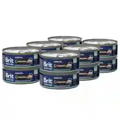 Корм влажный Brit Premium, для кошек с чувствительным пищеварением, с мясом индейки, 100 г *12шт