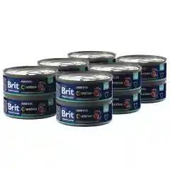 Корм влажный Brit Premium для кошек с чувствительным пищеварением, с мясом ягнёнка, 100 г *12шт