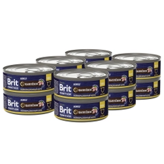 Корм влажный Brit Premium, для кошек, с мясом цыплёнка, 100 г *12шт