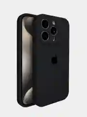 Черный чехол для iPhone 16, 16 Pro, 16 Pro Max, Silicone Case, чехол на айфон силиконовый
