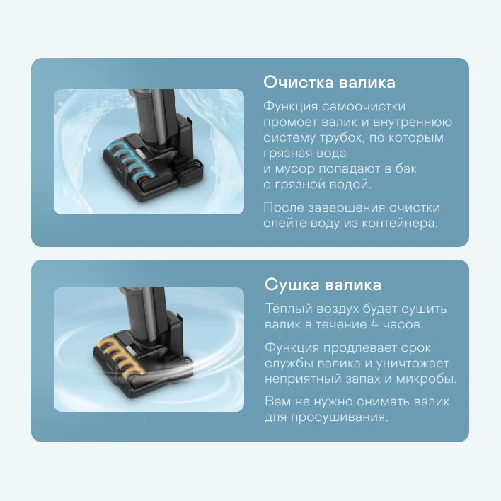 Вертикальный пылесос GARLYN Aqua Pro 7 Turbo
