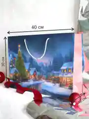Подарочный бумажный пакет, 40 х 30 х 12 см