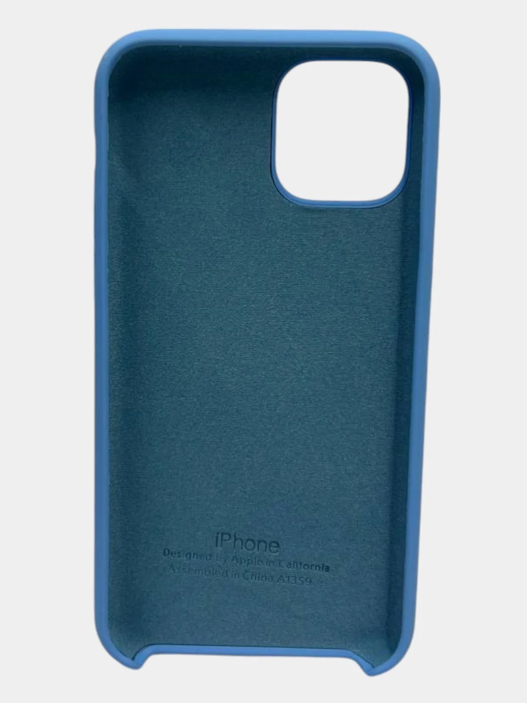 Голубой чехол Silicone case для iPhone 11 Pro