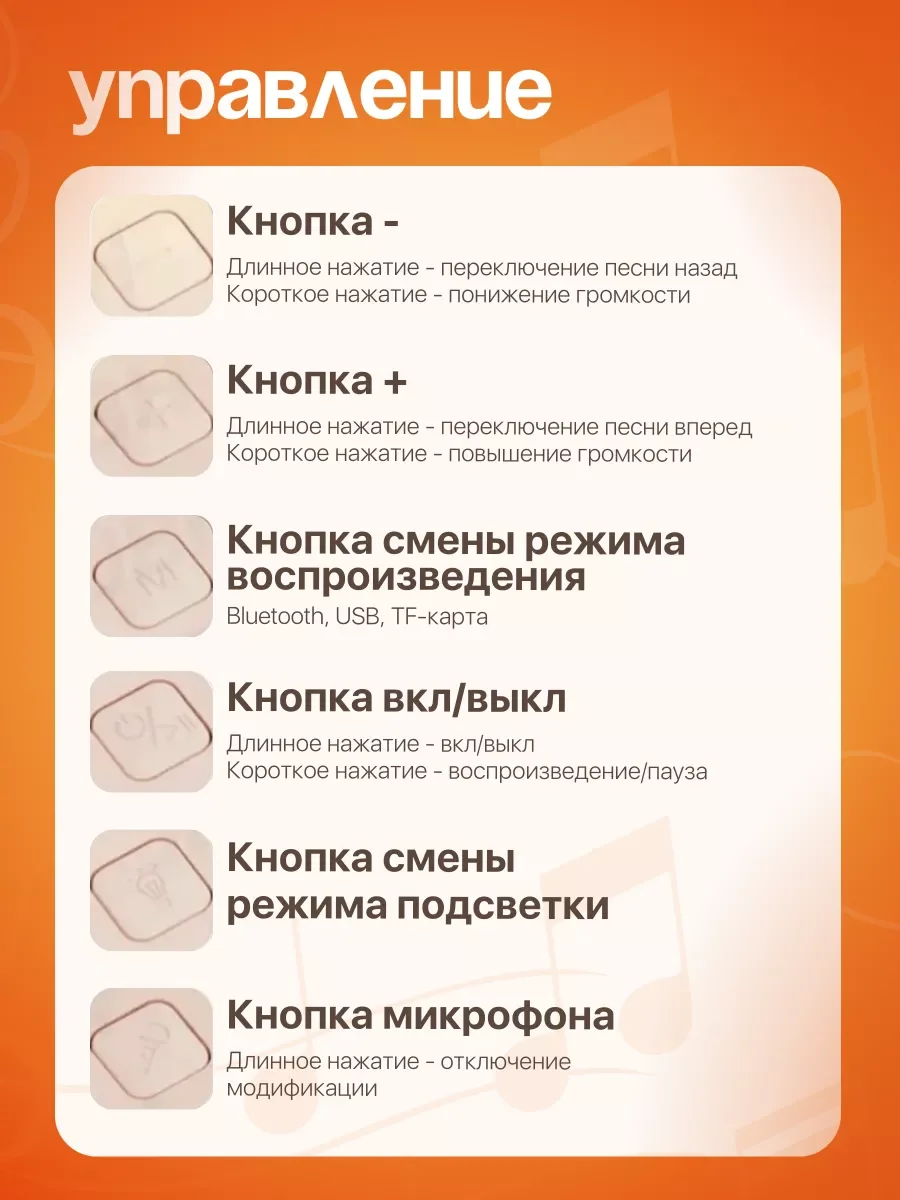 Караоке колонка беспроводная, с 2 микрофонами, для детей