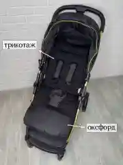 Голубой матрасик двусторонний в коляску