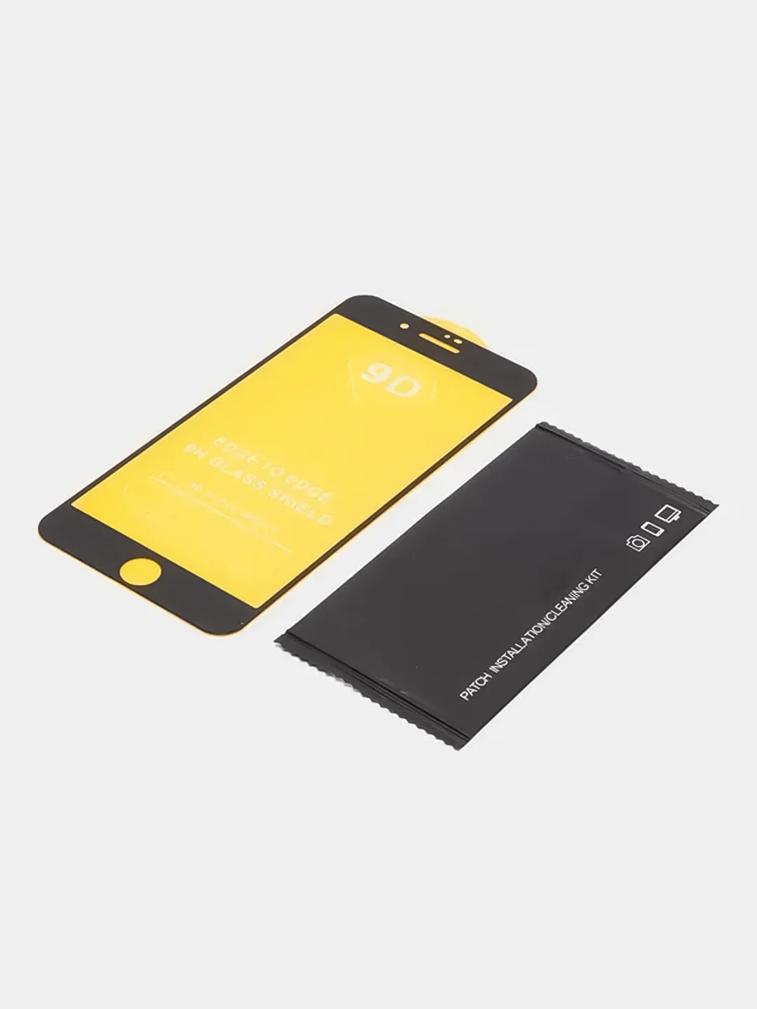 Черный комплект 6 штук защитное стекло iPhone 6, 6S Plus, 7, 7 Plus, 8, 8 Plus, SE 2020, SE 2022