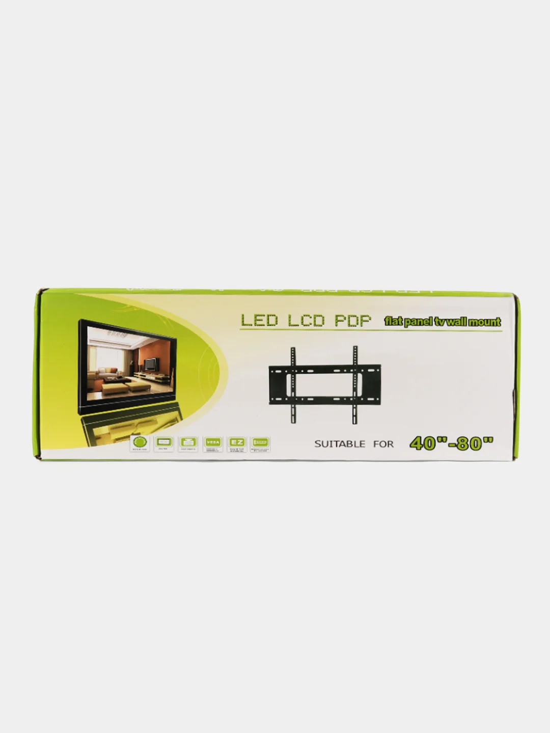Кронштейн для телевизора, 40"-80", фиксированный, настенный