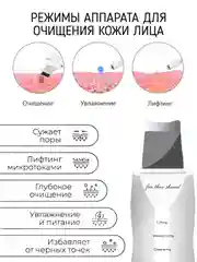 Аппарат для чистки лица, ультразвуковой пилинг,массажер для лица